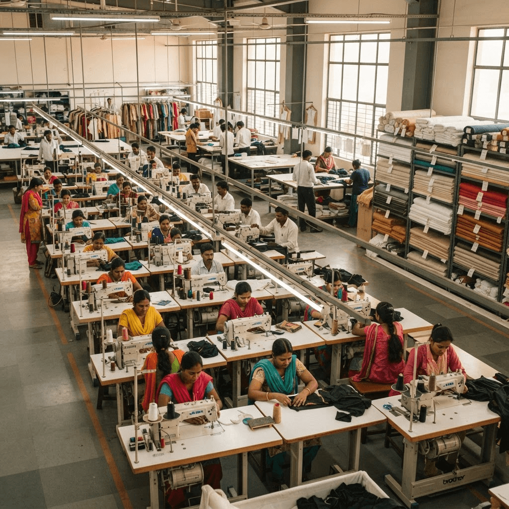 Fashion Creations India garment production floor