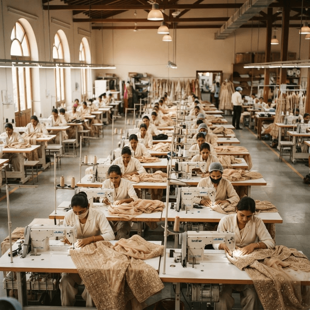 Premium garment manufacturing at Fashion Creations India