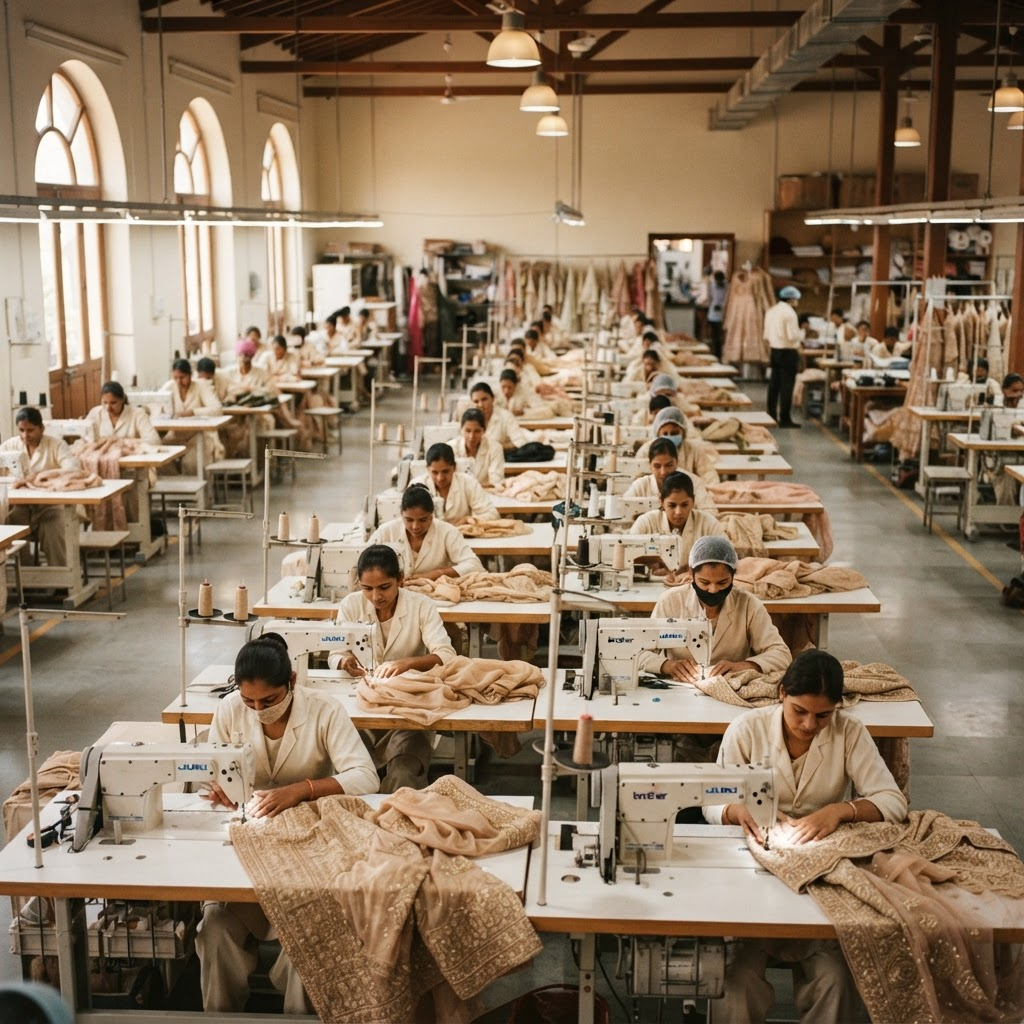 Premium garment manufacturing at Fashion Creations India